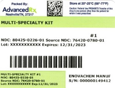 Label 1 (Multi Specialty Kit 80425 0226 01)